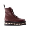 Bordeaux Leather Boots - Round Toe