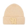 Fluffy Knit Beanie in Creme