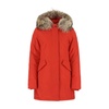 Red Nylon Down Jacket - Classic Style