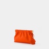 The Bar Clutch Mini in Orange Vegan Leather