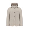 Travel Jacket Avorio Hooded Zip