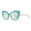 Turquoise Butterfly Sunglasses with Grey Lenses