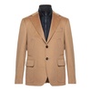 Camel Velour Jacket with Removable Padding