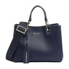 Blue Synthetic Women's Shopping Bag