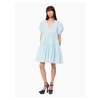 Light Blue Poplin Babydoll Dress