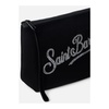 Black Velvet Clutch with Rhinestones