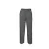 Gray Polyester Pants with Foldover Waist