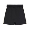 Black Shorts with Side Stripe Detailing