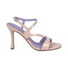 Nude Patent Leather Ankle Strap Sandals