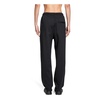 Black Terry Fleece Elastic Waistband Pants