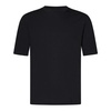 Black Ribbed Crewneck T-shirts and Polos