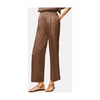 Silk Jacquard Straight Leg Pants Brown