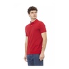 Red Embroidered Polo Shirt for Men