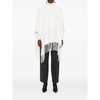 White Wool Cashmere Poncho Cape