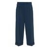 Blue Wide Leg Cropped Trousers