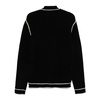 Black Ribbed Cardigan Sweater