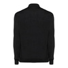 Black Wool Polo Shirt Fine Knit