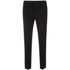 Black Color Block Straight Trousers