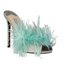 Prada Silk End Feathers Sandals