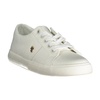 Sporty White Sneakers with Iconic Logo