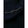 Navy Blue Cashmere Funnel Neck Sweater