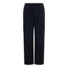 Black Cargo Trousers with Elasticated Waistband