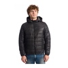 Black Quilted Zip Jacket with Pockets