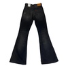 High Rise Flare Fit Black Jeans