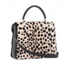 Printed Cowhide Handbag Briefcase Style