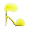 Yellow Feather High Heel Sandals