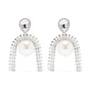 Silver Pearl Earrings