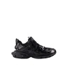 Noir Track Sneakers - Black Rubber Sole