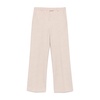 Beige Jersey Texture Trousers