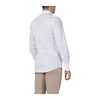 White Cotton Blend Long-Sleeved Shirt