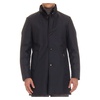 Blue Quilted Down Coat