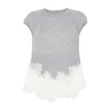 Cashmere Lace Top Grey