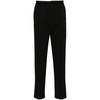 Black Trousers with Elasticized Waist