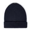 Blue Cashmere Fisherman's Rib Knit Hat