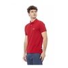 Red Polo Shirt with Front Embroidery