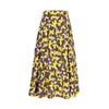 Silk Midi Skirt with Jasmine Print