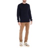 Blue Wool Crewneck Sweater