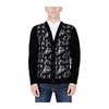 Black Wool Blend Cardigan Men's Knitwear