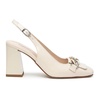 Elegant Ivory Heel Slingbacks Ivory