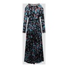 Abstract Print Cut-Out Long Dress