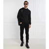 Black Cotton Regular Fit Sweatshirt