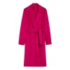 Fuchsia Wool Blend Wrap Coat