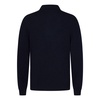 Blue Cashmere Knit Polo Shirt