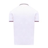 Striped Collar Polo Shirt White