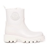 White Waterproof Boots with Drawstring Closure