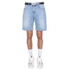 Logo Bermuda Denim Shorts Stylish Men